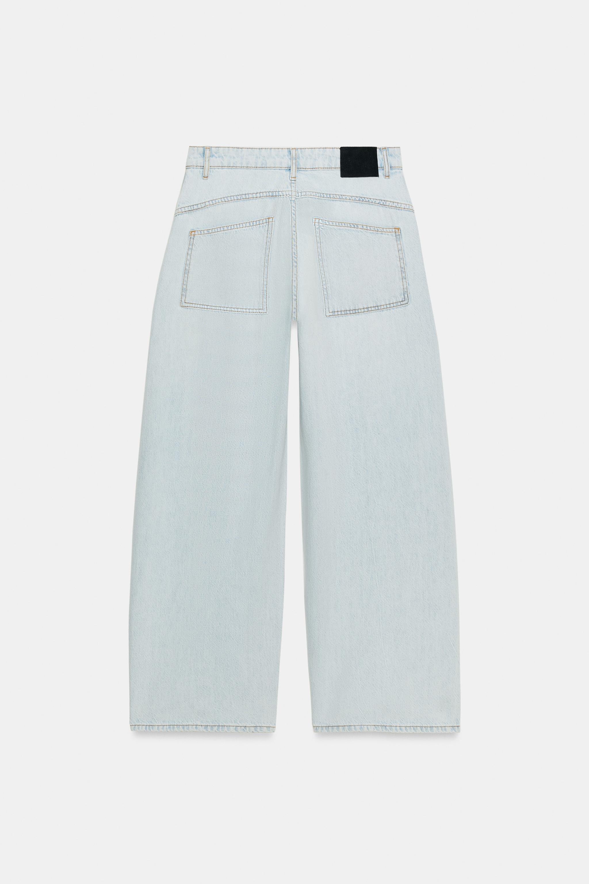 ZW COLLECTION LOOSE BARREL MID-RISE JEANS